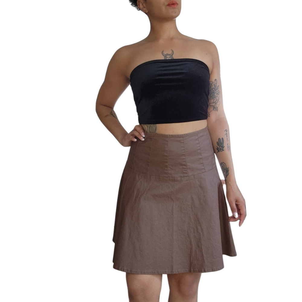 Ralph Lauren faux leather high waist skirt sz. 8